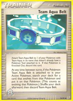 Team Aqua Belt Uncommon card from Team Magma vs Team Aqua