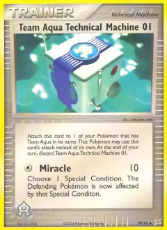 Team Aqua Technical Machine 01 Uncommon card from Team Magma vs Team Aqua