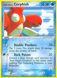 Team Aqua's Corphish Uncommon card from Team Magma vs Team Aqua