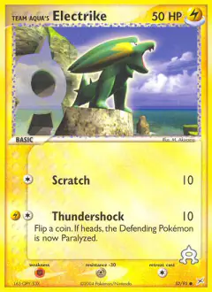 Team Aqua's Electrike Common card from Team Magma vs Team Aqua
