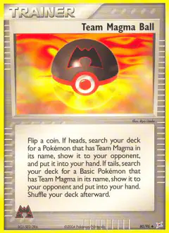 Team Magma Ball Uncommon card from Team Magma vs Team Aqua