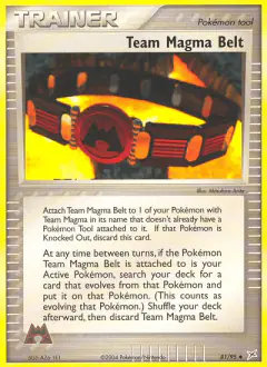 Team Magma Belt Uncommon card from Team Magma vs Team Aqua