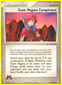 Team Magma Conspirator Uncommon card from Team Magma vs Team Aqua