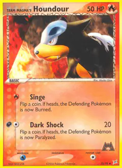 Team Magma's Houndour Uncommon card from Team Magma vs Team Aqua