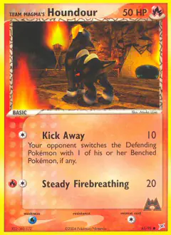 Team Magma's Houndour Common card from Team Magma vs Team Aqua