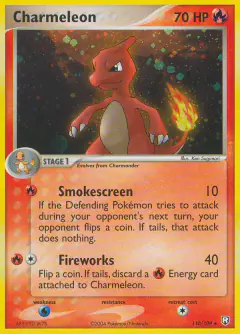 Charmeleon Rare Secret card from Team Rocket Returns