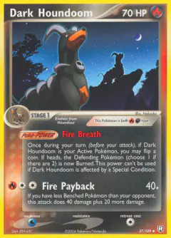 Dark Houndoom Uncommon card from Team Rocket Returns