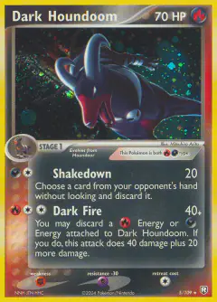 Dark Houndoom Rare Holo card from Team Rocket Returns