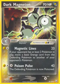 Dark Magneton Uncommon card from Team Rocket Returns