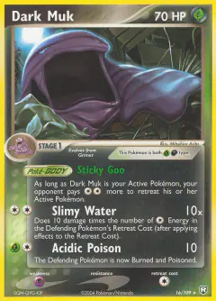 Dark Muk Rare card from Team Rocket Returns