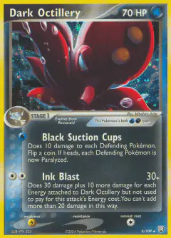 Dark Octillery Rare Holo card from Team Rocket Returns
