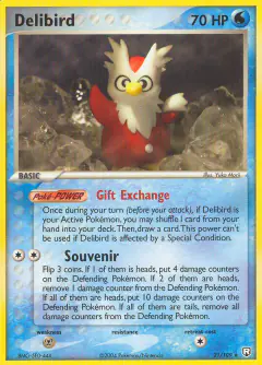 Delibird Rare card from Team Rocket Returns