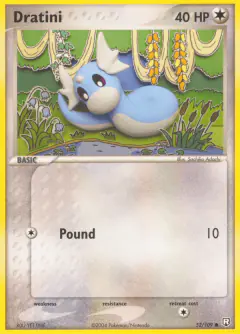 Dratini Common card from Team Rocket Returns