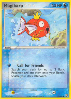 Magikarp Common card from Team Rocket Returns