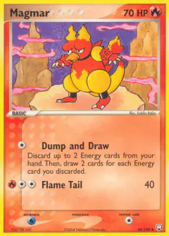 Magmar Uncommon card from Team Rocket Returns