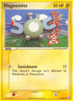 Magnemite Common card from Team Rocket Returns
