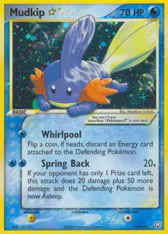 Mudkip ★ Rare Holo Star card from Team Rocket Returns
