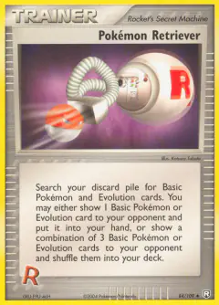 Pokémon Retriever Uncommon card from Team Rocket Returns