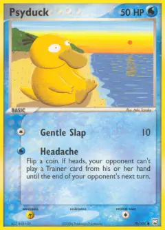 Psyduck Common card from Team Rocket Returns