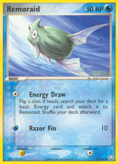 Remoraid Common card from Team Rocket Returns