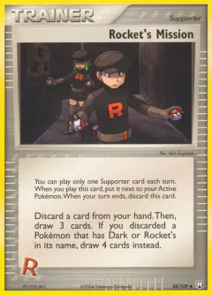 Rocket's Mission Uncommon card from Team Rocket Returns