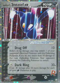 Rocket's Sneasel ex Rare Holo EX card from Team Rocket Returns
