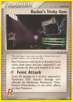 Rocket's Tricky Gym Uncommon card from Team Rocket Returns