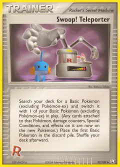 Swoop! Teleporter Uncommon card from Team Rocket Returns