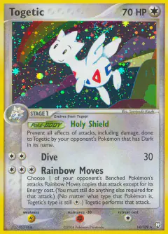 Togetic Rare Holo card from Team Rocket Returns