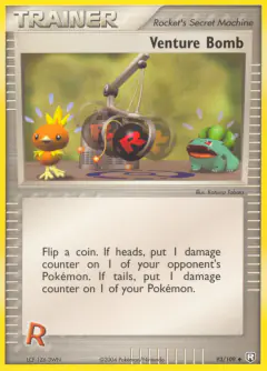 Venture Bomb Uncommon card from Team Rocket Returns