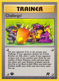 Challenge! Uncommon card from Team Rocket