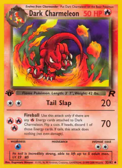 Dark Charmeleon Uncommon card from Team Rocket