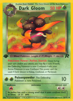 Dark Gloom Uncommon card from Team Rocket