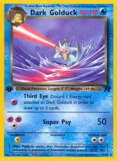 Dark Golduck Uncommon card from Team Rocket