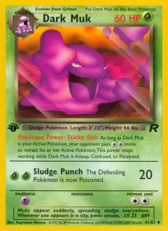Dark Muk Uncommon card from Team Rocket