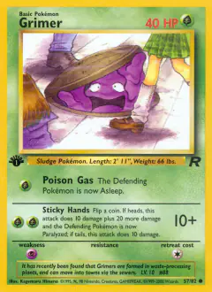 Grimer Common card from Team Rocket