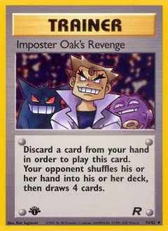 Imposter Oak's Revenge Uncommon card from Team Rocket