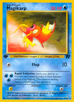 Magikarp Uncommon card from Team Rocket