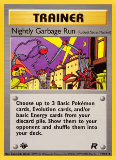 Nightly Garbage Run Uncommon card from Team Rocket