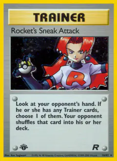 Rocket's Sneak Attack Rare Holo card from Team Rocket