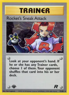 Rocket's Sneak Attack Rare card from Team Rocket
