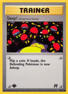 Sleep! Common card from Team Rocket