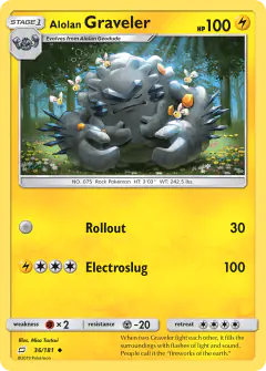Alolan Graveler Uncommon card from Team Up