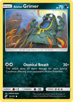 Alolan Grimer Common card from Team Up
