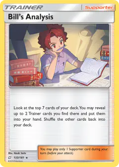 Bill's Analysis Rare Holo card from Team Up