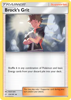 Brock's Grit Uncommon card from Team Up