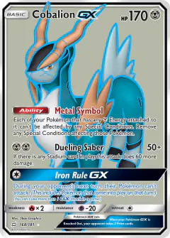 Cobalion-GX Rare Ultra card from Team Up
