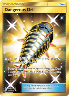 Dangerous Drill Rare Secret card from Team Up