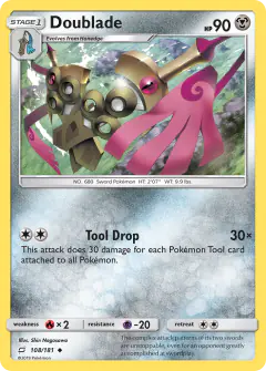 Doublade Uncommon card from Team Up