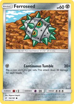 Ferroseed Common card from Team Up